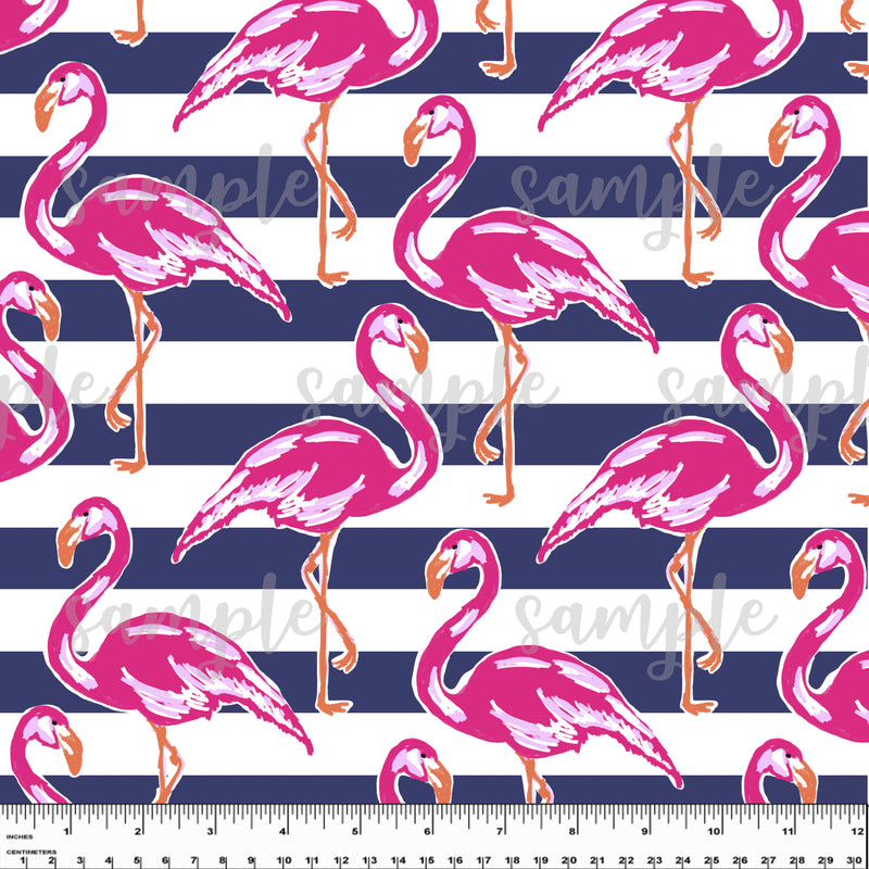 Flamingo. Lilly P Inspired Printed Pattern Vinyl Design #5
