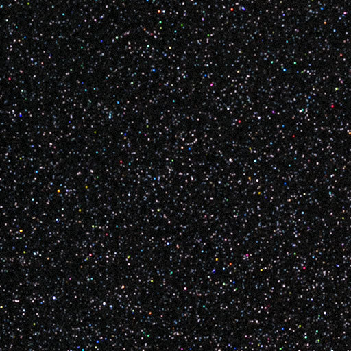 Siser Glitter 10"x12" Sheet - Galaxy Black