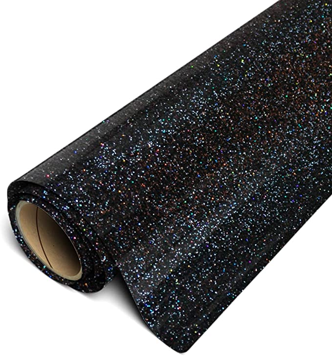 Siser Glitter 12" Roll - Galaxy Black