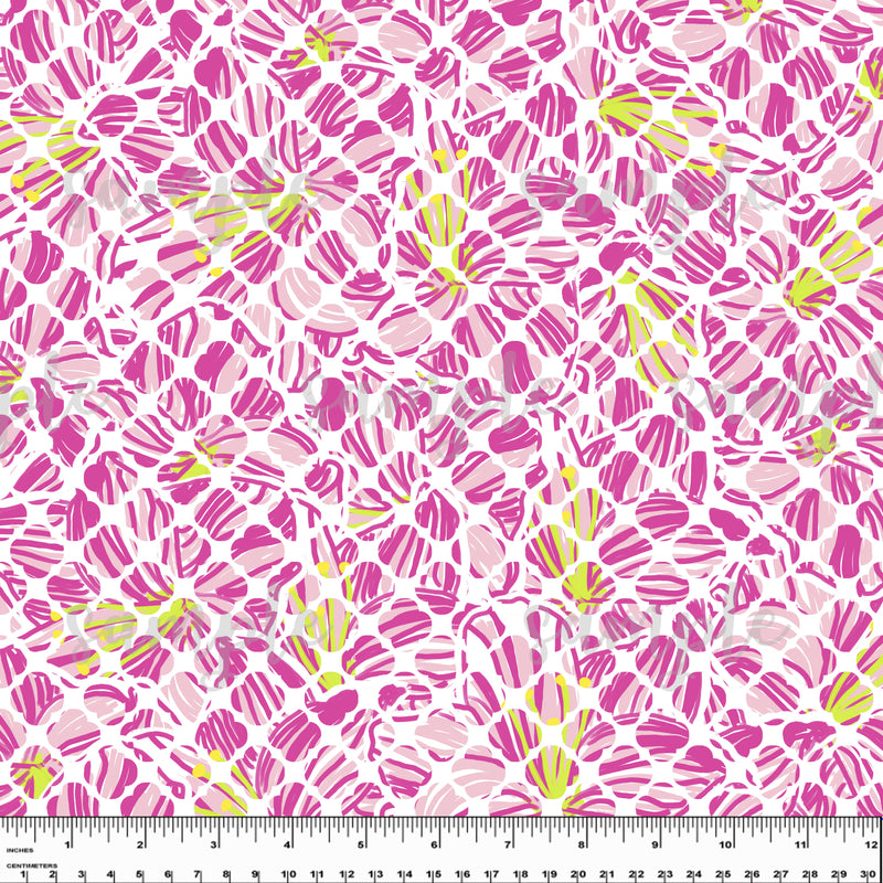 Tropical Flower. Lilly P Inspired Printed Pattern Vinyl Design #11