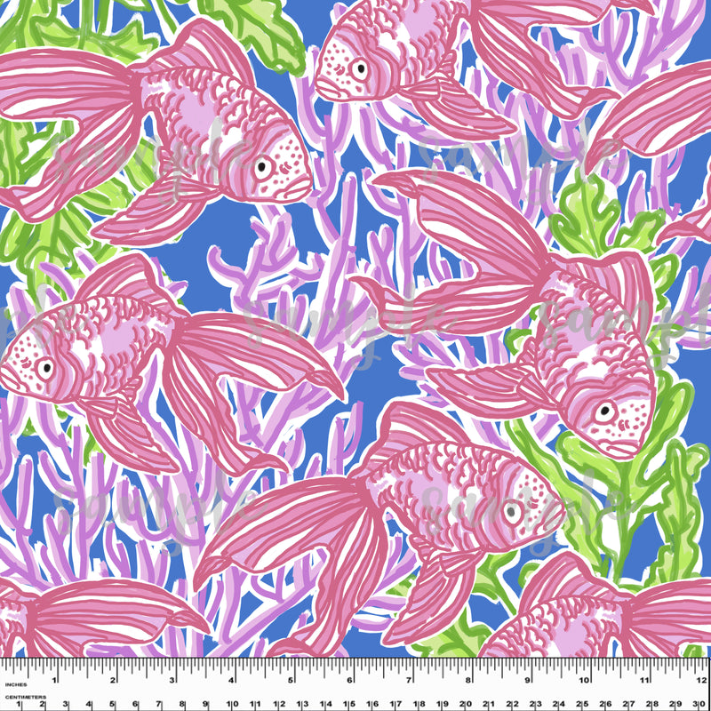Hibiscus. Flowers. Lilly P Inspired Printed Pattern Vinyl Design #46