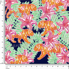 Tiger. Lilly P Inspired Printed Pattern Vinyl Design #27