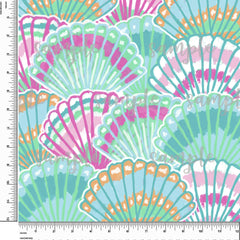 Sea Shells. Lilly P Inspired Printed Pattern Vinyl Design #32