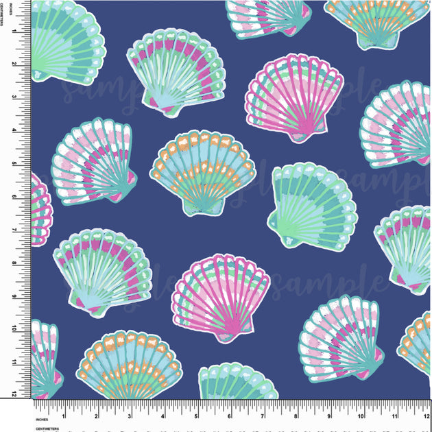 Sea Shells. Lilly P Inspired Printed Pattern Vinyl Design #33 | Kate's ...
