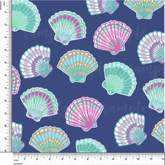 Sea Shells. Lilly P Inspired Printed Pattern Vinyl Design #33