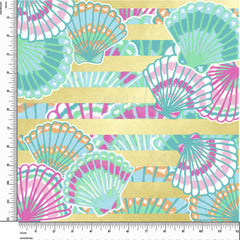 Sea Shells. Lilly P Inspired Printed Pattern Vinyl Design #35