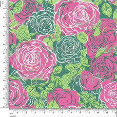 Peony. Flowers. Lilly P Inspired Printed Pattern Vinyl Design #44