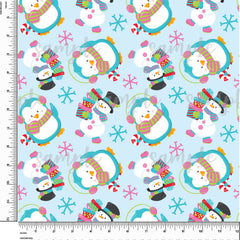 Snowman Christmas Printed Pattern Vinyl Design #22