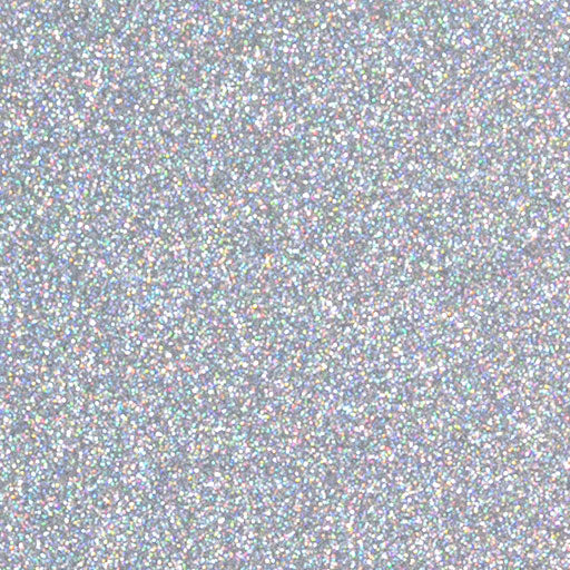 Siser Glitter 12"x20" Sheet - Rainbow White