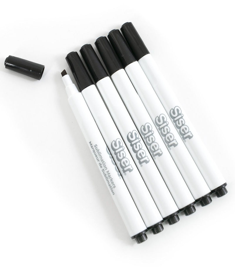 Siser Sublimation Markers - Black 6 Pack