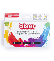 Siser Sublimation Markers - Black 6 Pack