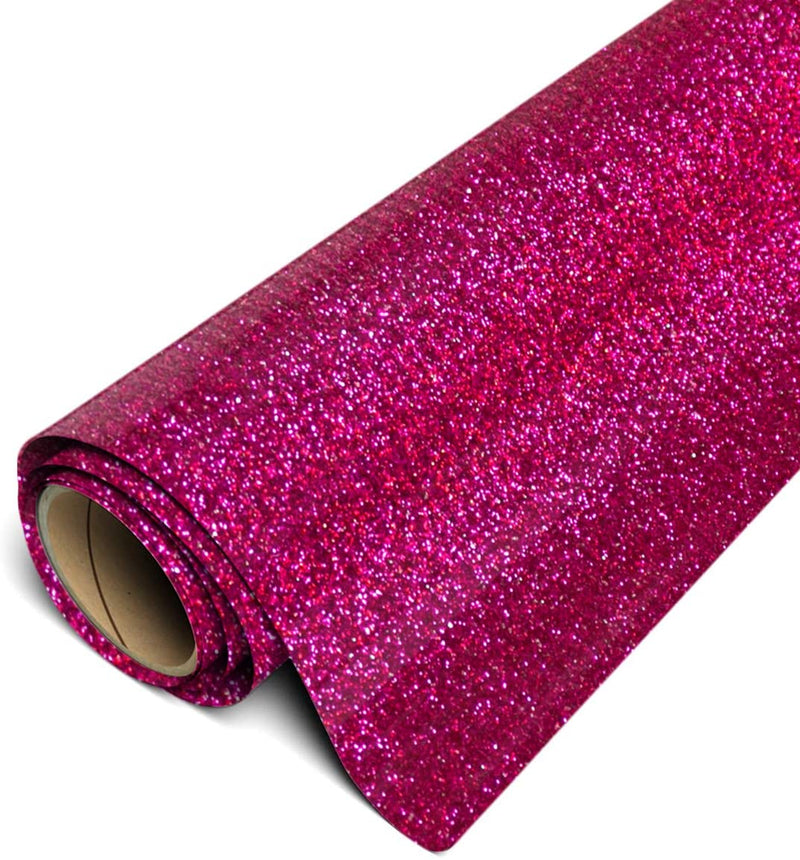 Siser Glitter 12" Roll - Hot Pink