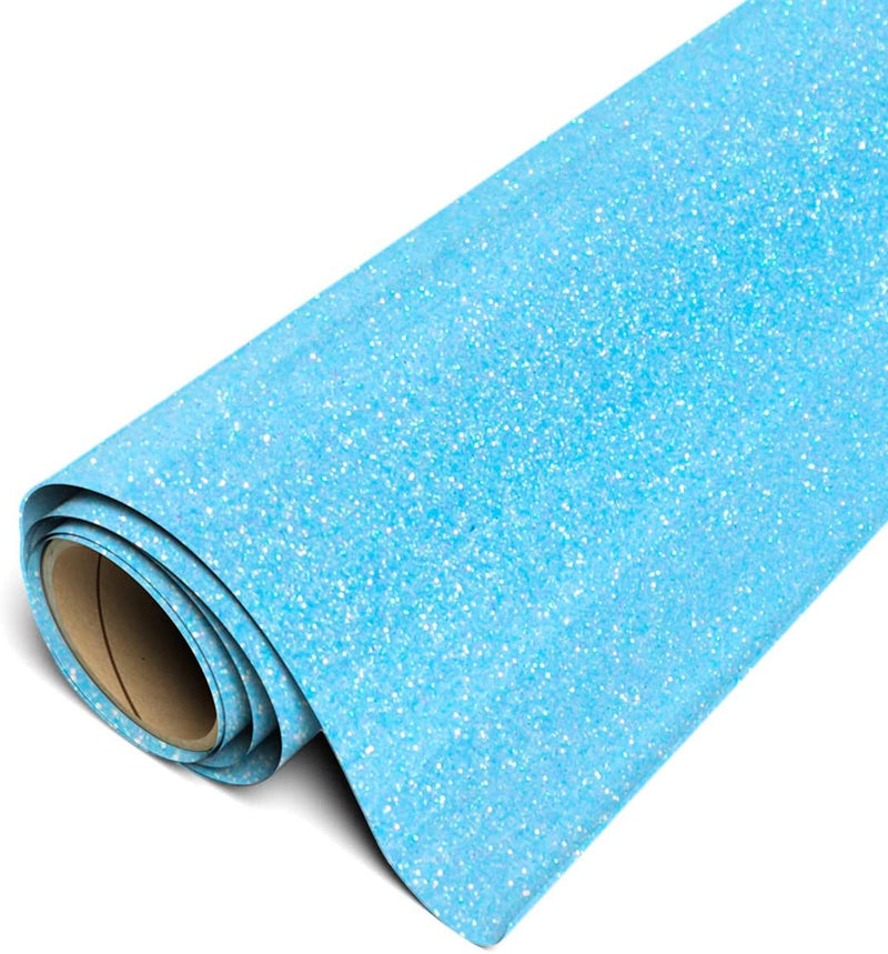 Siser Glitter 12" Roll - Neon Blue
