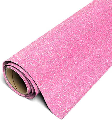 Siser Glitter 12" Roll - Neon Pink