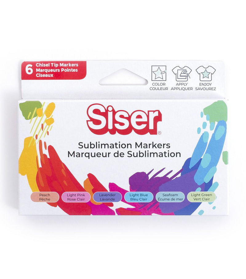 Siser Sublimation Markers - Pastel 6 Pack