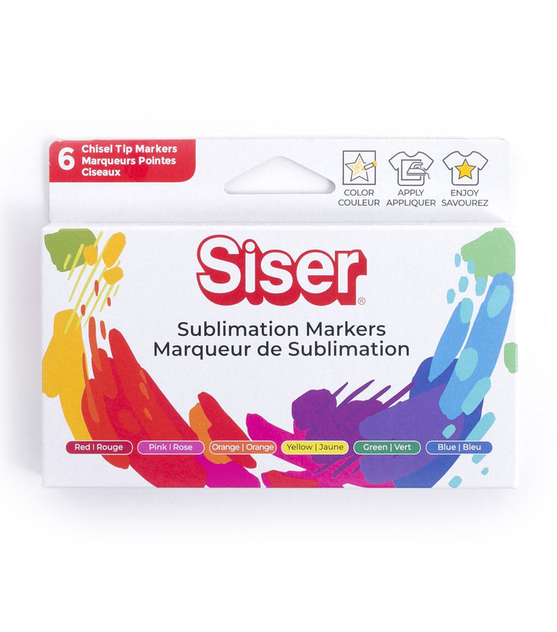 Siser Sublimation Markers - Primary 6 Pack